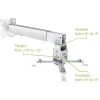 Techly ICA-PM 16 Projektor-Deckenhalterung, bis 20 kg, verstellbar 43–65 cm, neig- und schwenkbar, Silber