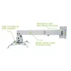 Techly ICA-PM 16 Projektor-Deckenhalterung, bis 20 kg, verstellbar 43–65 cm, neig- und schwenkbar, Silber