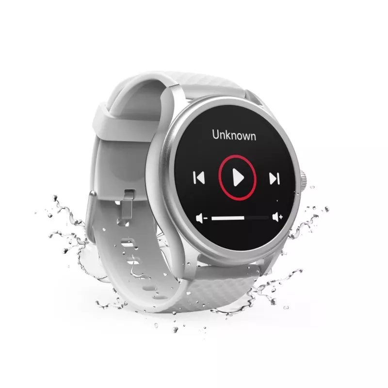 Hama Fit Watch 5010 Smartwatch, 1,38 Zoll (3,51 cm) LCD, 46 mm, Herzfrequenz, SpO2, IP68, Bluetooth, Silber