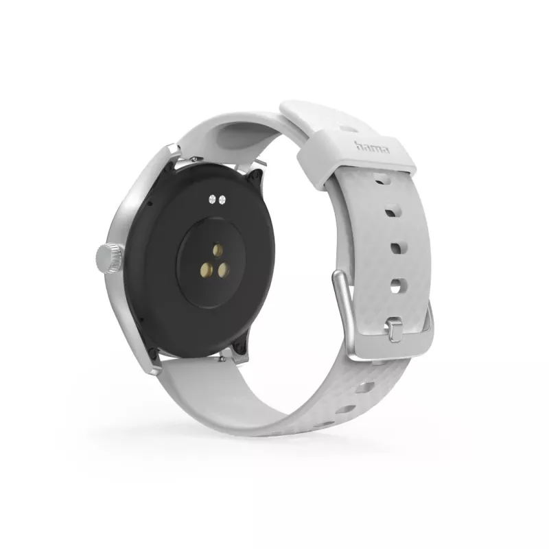 Hama Fit Watch 5010 Smartwatch, 1,38 Zoll (3,51 cm) LCD, 46 mm, Herzfrequenz, SpO2, IP68, Bluetooth, Silber