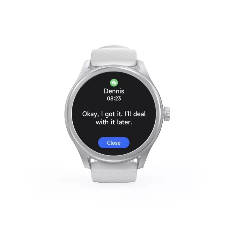 Hama Fit Watch 5010 Smartwatch, 1,38 Zoll (3,51 cm) LCD, 46 mm, Herzfrequenz, SpO2, IP68, Bluetooth, Silber