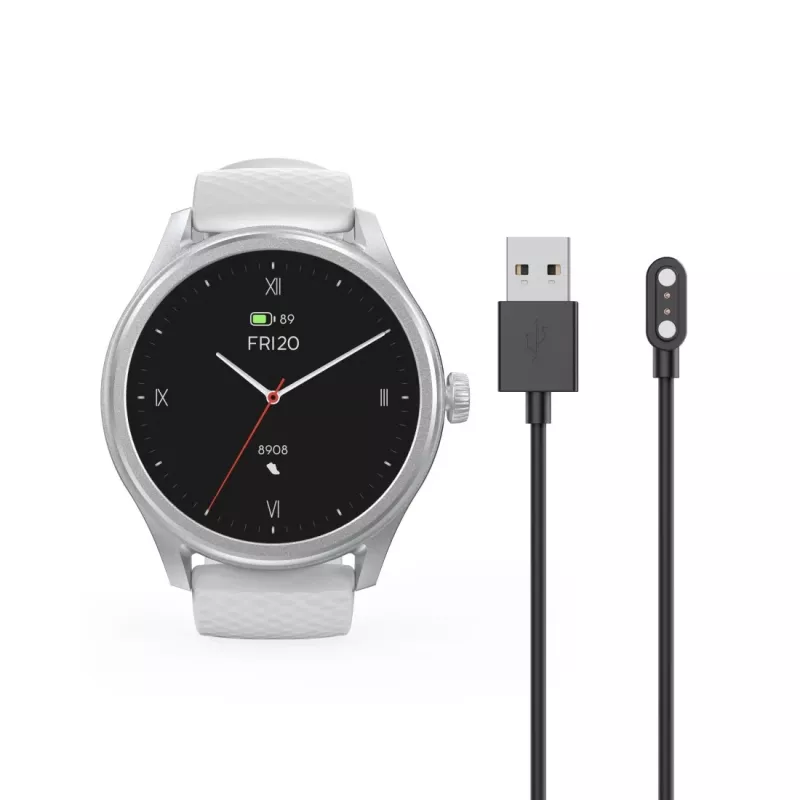 Hama Fit Watch 5010 Smartwatch, 1,38 Zoll (3,51 cm) LCD, 46 mm, Herzfrequenz, SpO2, IP68, Bluetooth, Silber