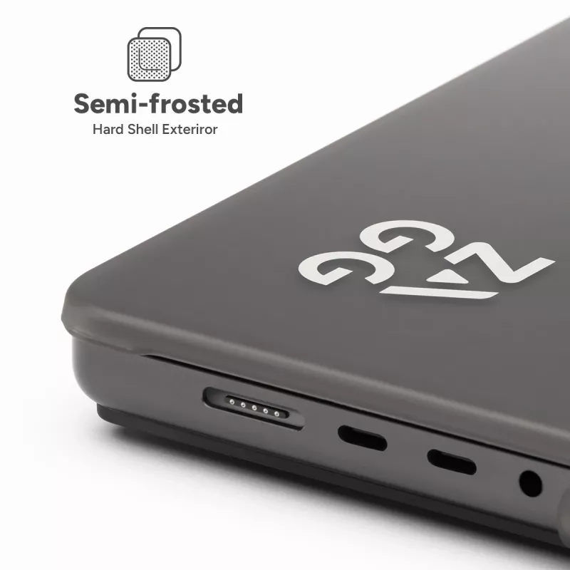 Hardshell Case Zagg für MacBook Pro 14 M3/M2/M1 — Smoke-Finish, aufsteckbare Schutzhülle
