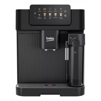 Beko CEG7304B CaffeExperto Kaffeevollautomat mit Dampfdüse, Espressomaschine, 2 l, Kaffeebohnen, Integriertes Mahlwerk, 1350 W, Schwarz, Silber