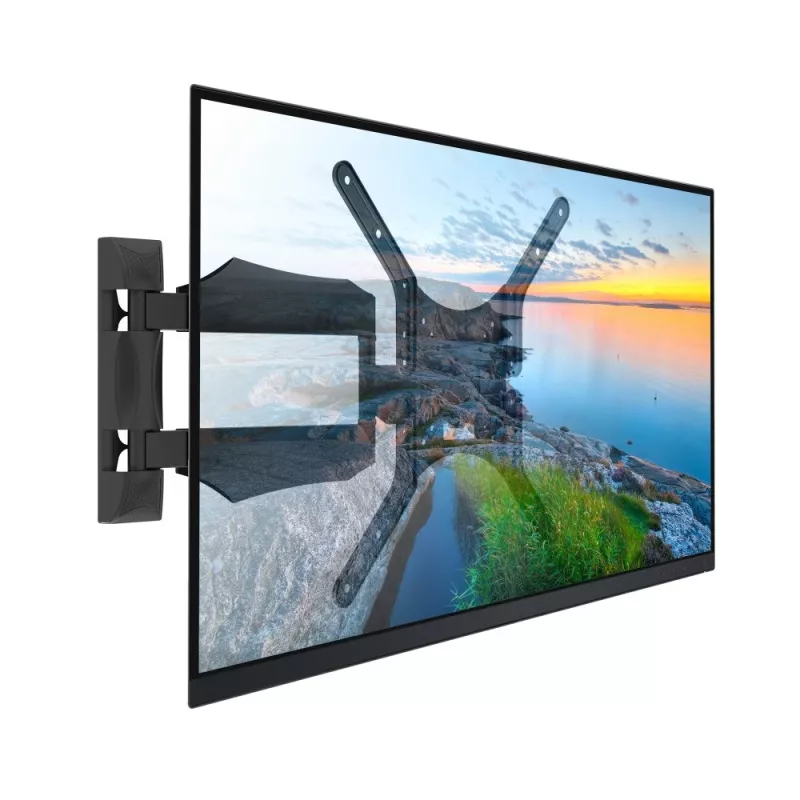 Techly ICA-PLB 271M TV-Wandhalterung 25-52 Zoll, schwenk- und neigbar, schmal, 40 kg, Schwarz
