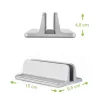 Techly ICA-TBL 010 vertikaler Aluminium-Laptopständer bis 17 Zoll, Breite einstellbar