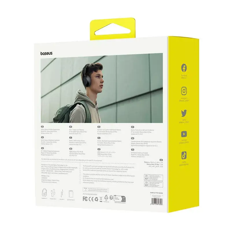 Kopfhörer Baseus Bass 30 Max Wireless