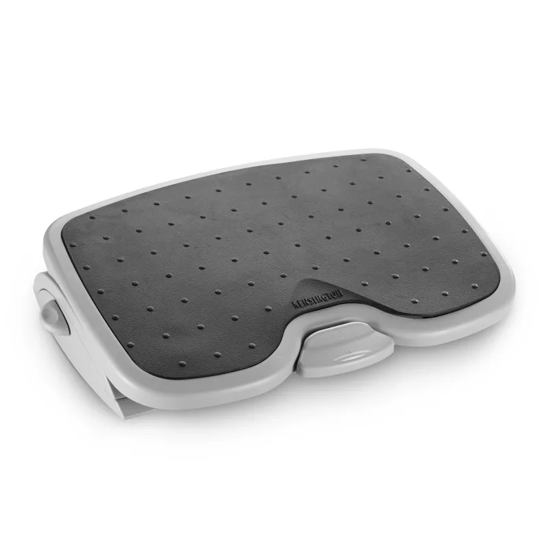 Kensington SoleMate Plus 56146 Fußstütze mit SmartFit-System, verstellbare Neigung bis 20°, 45×35 cm, Schwarz/Grau