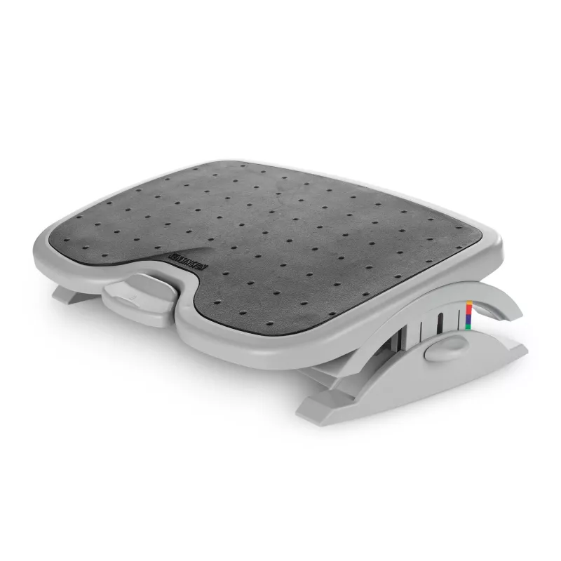Kensington SoleMate Plus 56146 Fußstütze mit SmartFit-System, verstellbare Neigung bis 20°, 45×35 cm, Schwarz/Grau