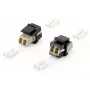 Equip 125570 Glasfaser-Keystone-Adapter, LC Duplex, LC/LC, Beige/Schwarz, 17,8 x 29 mm, 8er-Pack
