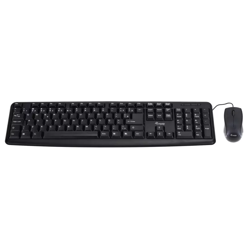 Equip 245200 Tastatur Maus enthalten Büro USB QWERTZ Deutsch Schwarz