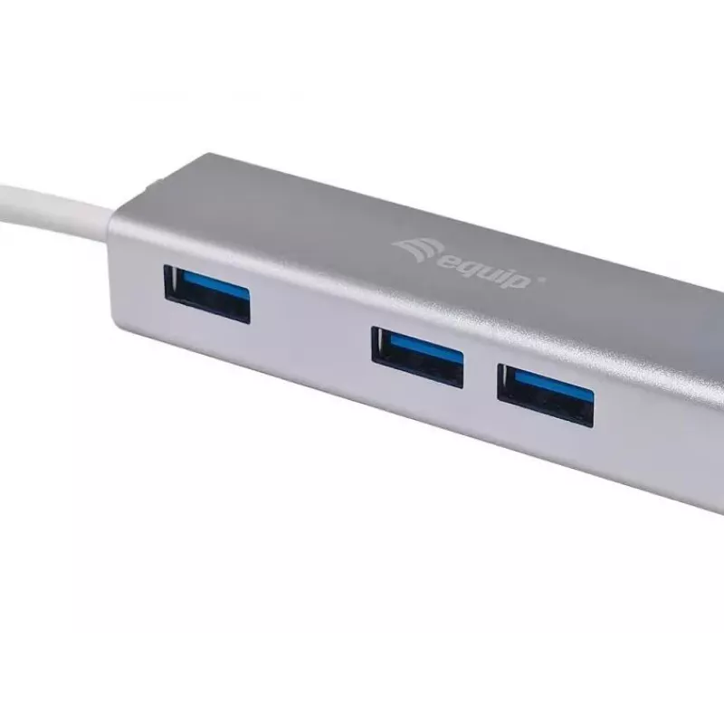 Equip 128958 USB-C auf 4-Port-USB-3.0-Hub, USB 3.2 Gen 1, USB Typ-A, 5 Gbit/s