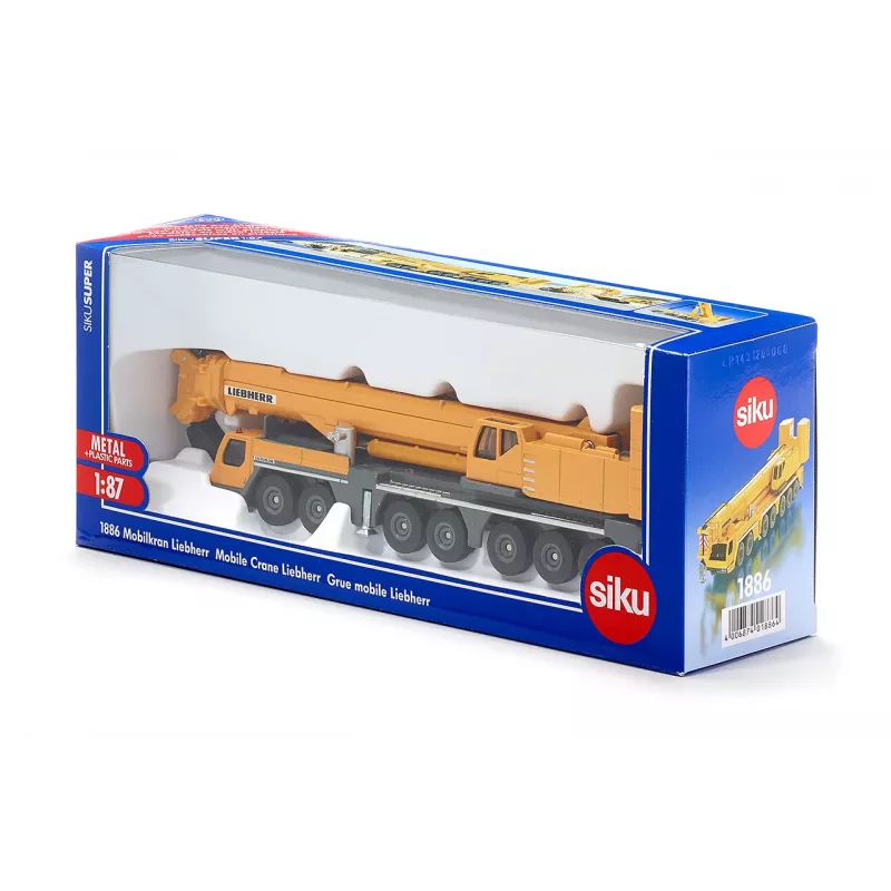Siku Super 1886 Liebherr Mobilkran Modellfahrzeug, 1:87, Orange