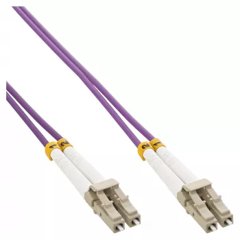 Glasfaser-Duplexkabel LC/LC InLine 88542P 50/125µm OM4 2m