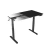 Höhenverstellbarer elektrischer Schreibtisch ICY BOX IB-EW122B-TT, schwarz, 1400×700 mm, Höhe 630–1280 mm, 100 kg Tragfähigkeit