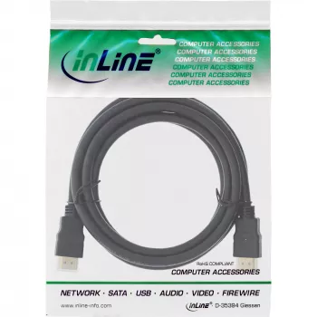 InLine High Speed HDMI Kabel mit Ethernet Premium 4K2K Stecker/Stecker schwarz 2m