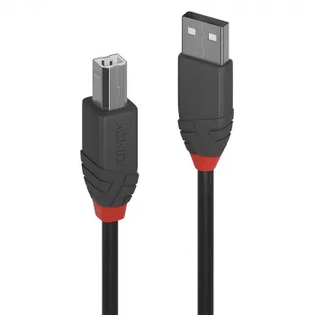 Lindy 5m USB 2.0 Typ-A-auf-B-Kabel, Anthra Line