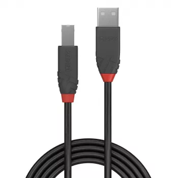 Lindy 5m USB 2.0 Typ-A-auf-B-Kabel, Anthra Line