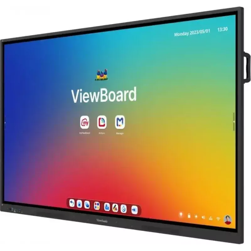 ViewSonic ViewBoard IFP6534 65 Zoll (165,1 cm) interaktives Multi-Touch-Display, Android 14 EDLA, 8 GB RAM, 450 cd/m², 40 W Lautsprecher, Schwarz