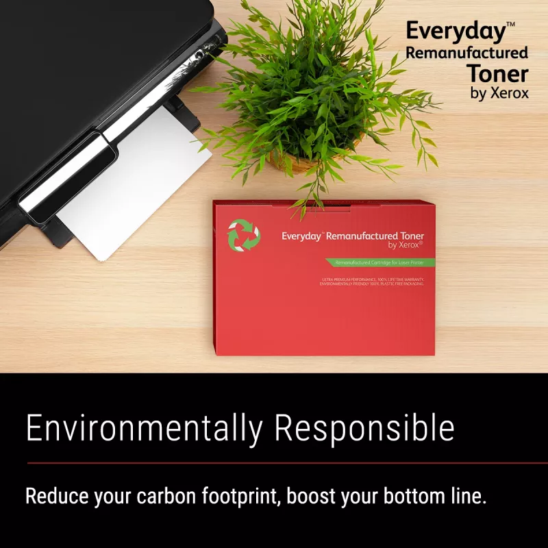 Everyday™ Schwarzer wiederaufbereiteter Toner von Xerox, kompatibel mit HP 655A (CF450A), Standardkapazität