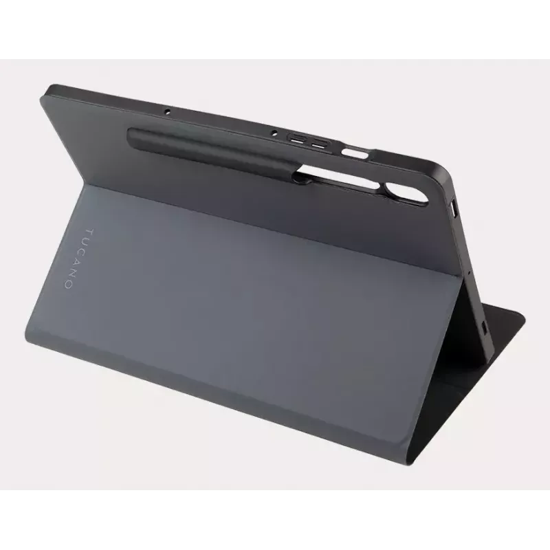 Tucano Gala TAB-GSS9P2-DG Folio-Hülle für Samsung Galaxy Tab S9+ / S9 FE+ 12,4 Zoll, Grau