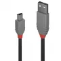 Lindy 0,2 m USB 2.0 Typ-A auf Mini-B Kabel, Anthra Line