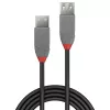 Lindy 0,5m USB 2.0 Typ-A Verlängerungskabel, Anthra Line
