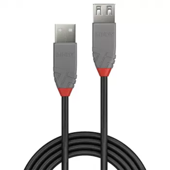 Lindy 3m USB 2.0 Typ-A-Verlängerungskabel, Anthra Line