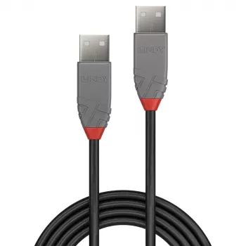 Lindy 2m USB 2.0 Typ A auf A Kabel, Anthra Line
