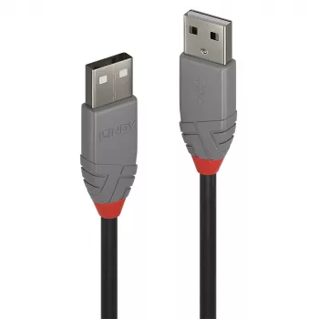 Lindy 0,2 m USB 2.0 Typ-A-auf-Typ-A-Kabel, Anthra Line