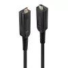 Lindy 100m Fibre Optic Hybrid Micro-HDMI 18G Kabel mit abnehmbaren HDMI- und DVI-Steckern