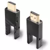 Lindy 100m Fibre Optic Hybrid Micro-HDMI 18G Kabel mit abnehmbaren HDMI- und DVI-Steckern