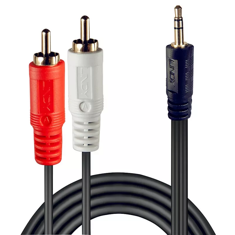 Lindy 1m Premium Phono auf 3,5 mm Kabel