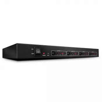 Lindy 4x4 HDMI 4K60 Matrix, HDMI, 4x HDMI, Metall, 1080p, 2160p, DTS-HD, Dolby TrueHD, 12 V