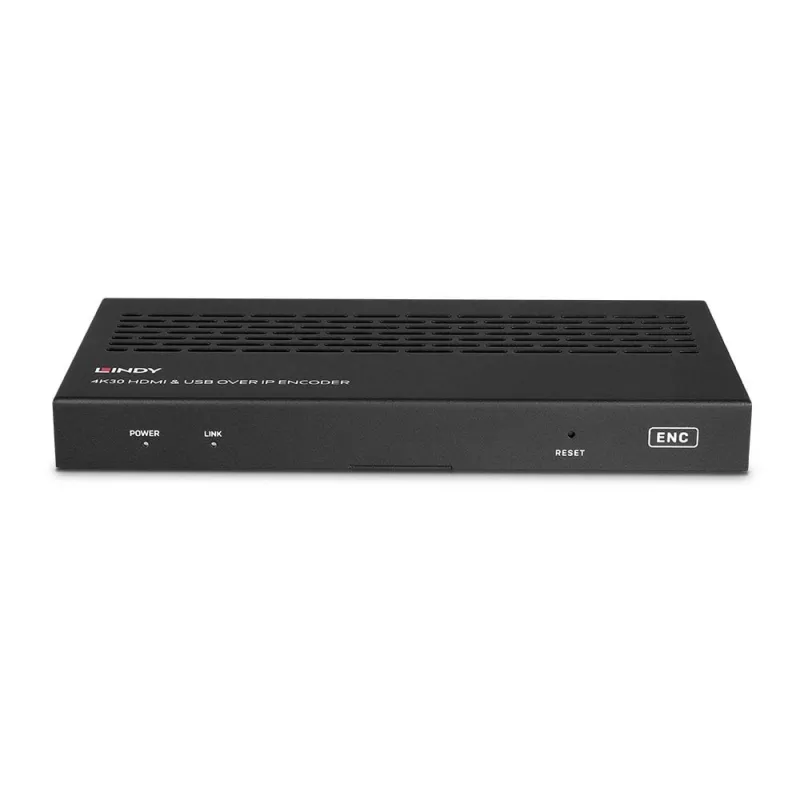 Lindy 38396 4K30 HDMI & USB over IP Encoder, Multicast & Videowall, HDMI 2.0, HDCP 2.2, PoE, 100 m
