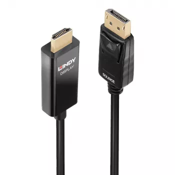 Lindy 1m aktives DisplayPort-zu-HDMI-Kabel mit HDR
