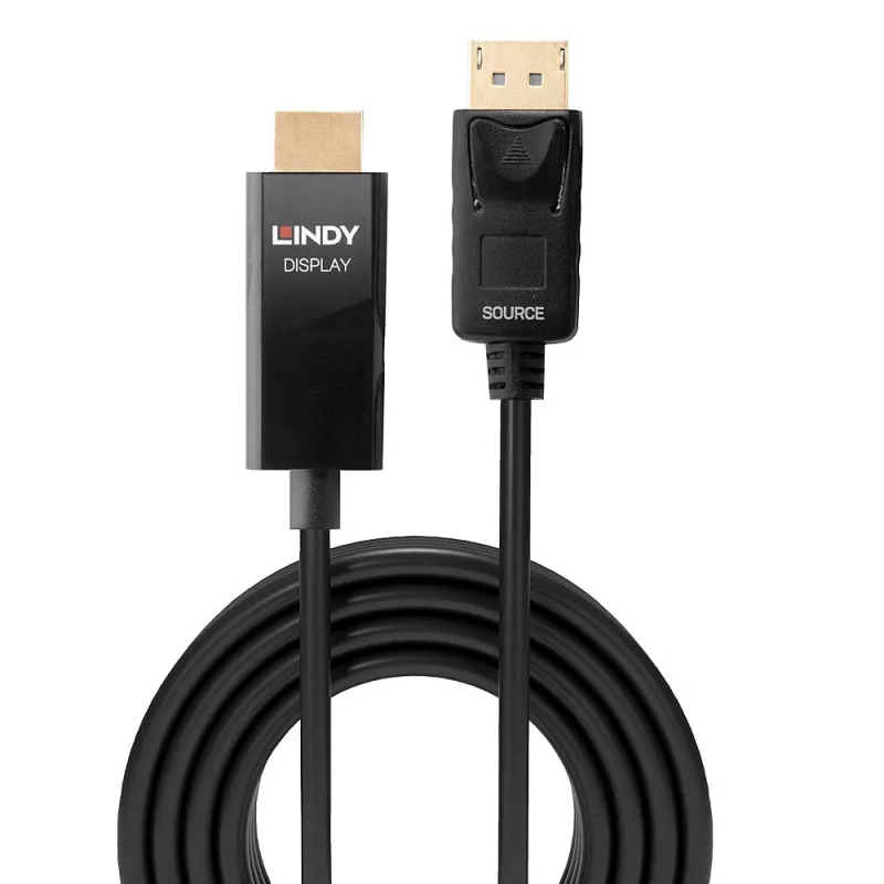 Lindy 1m aktives DisplayPort-zu-HDMI-Kabel mit HDR