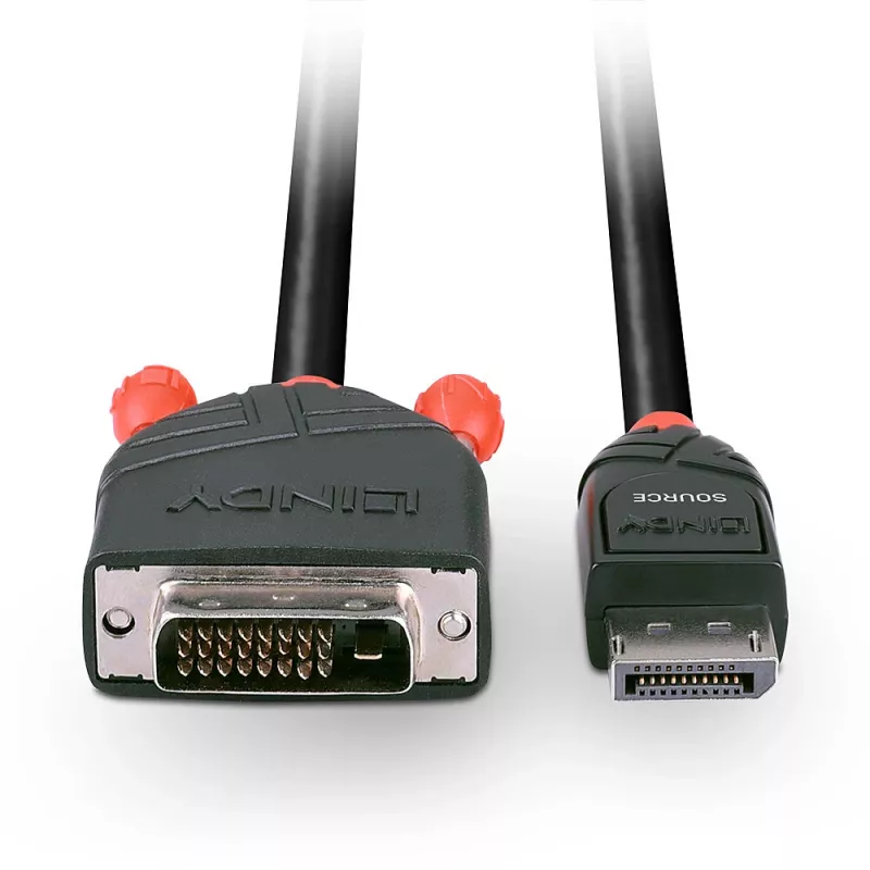 Lindy 1m DisplayPort-zu-DVI-D-Kabel
