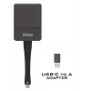 iiyama WP D002C Wireless-Präsentations-Dongle, USB-C (DP-Alt), E-Share, Silber/Schwarz