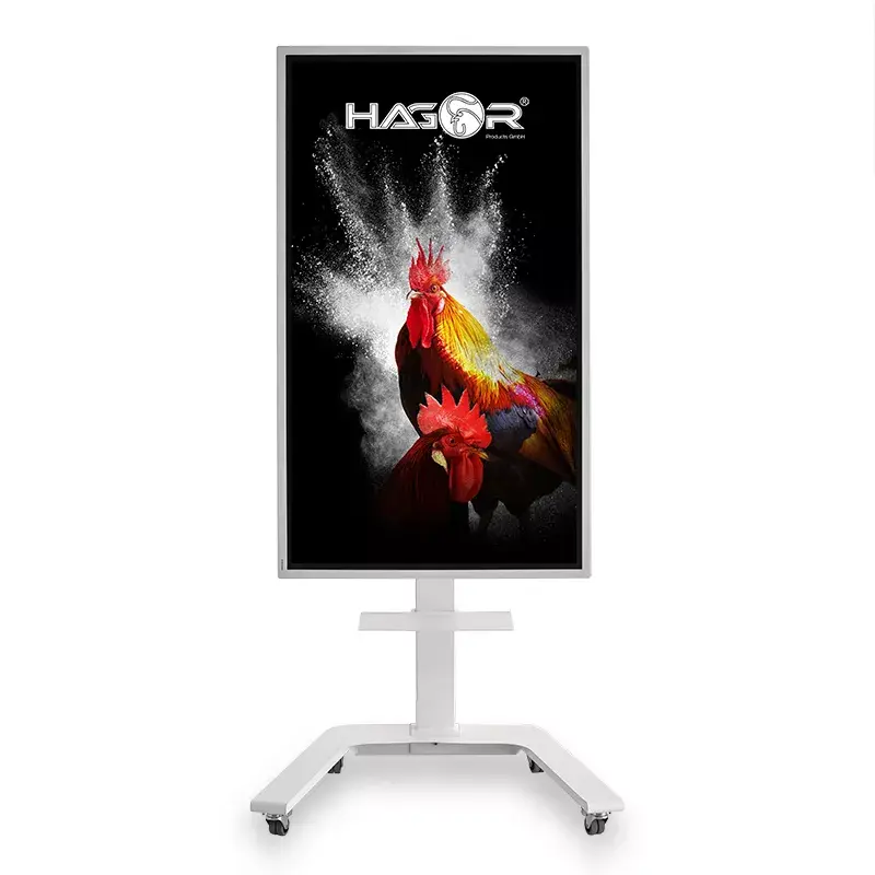Hagor ST SA Flip II Rollwagen für Samsung Flip WM65R 65 Zoll, Weiß