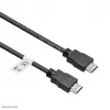 Neomounts HDMI35MM HDMI-Kabel - 10 Meter, 10 m, HDMI Typ A (Standard), HDMI Typ A (Standard), 10,2 Gbit/s, Schwarz
