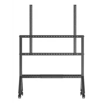 B-Tech BT8546/B TV-Rollwagen, 65–110 Zoll, VESA 1000x900, max. 125 kg, mit Ablage, schwarz