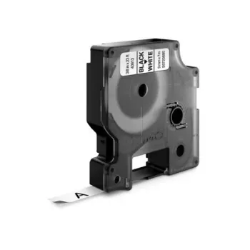 DYMO Authentic D1 Etiketten | Schwarzer Druck auf Weiß | 12 mm x 7 m | Selbstklebende Etiketten für LabelManager Etikettendrucker | 10 Stück