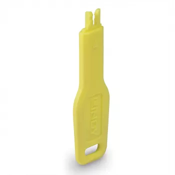 Portblocker-Schlüssel Lindy 47899 für RJ‑45-Ports, Gelb, 20×74,5×5,9 mm
