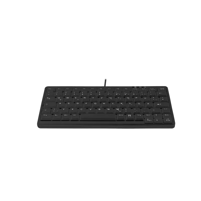 Cherry Active Key AK-4100-U-B/GE Mini-Tastatur, USB, Schwarz, deutsches Layout
