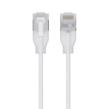 Netzwerkkabel Ubiquiti UACC-Cable-Patch-EL-C6A-2M-W RJ-45 Cat6a 2m Durchscheinendes Weiß