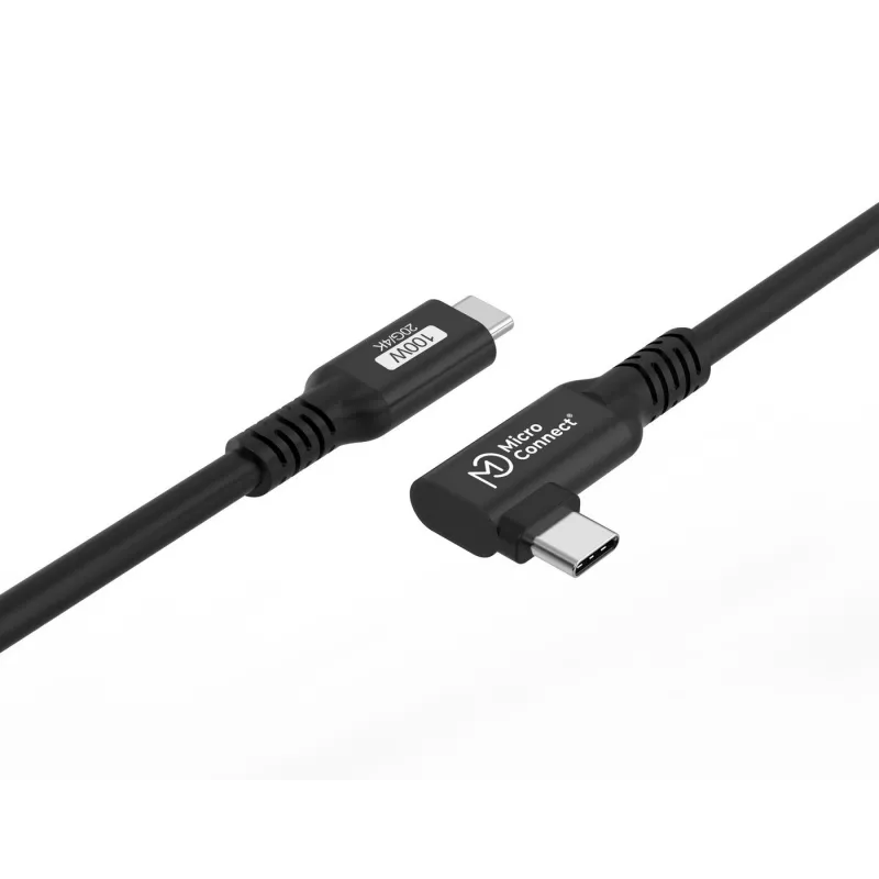 USB-Kabel Microconnect USB3.2CC01-A 1m USB C 20 Gbit/s Schwarz