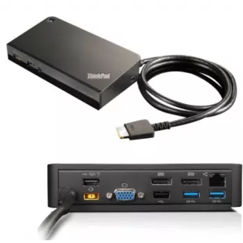 Lenovo 03X6300 Laptop-Dockingstation/Port-Replikator Kabelgebunden OneLink+ Schwarz