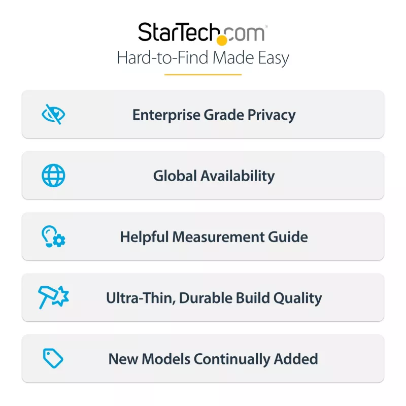StarTech.com 4-Wege-Blickschutzfolie für 11-Zoll iPad Pro, für Hoch-/Querformat, touchfähig, +/- 30° Blickwinkel, blockiert bis zu 51 % Blaulicht, blendfrei