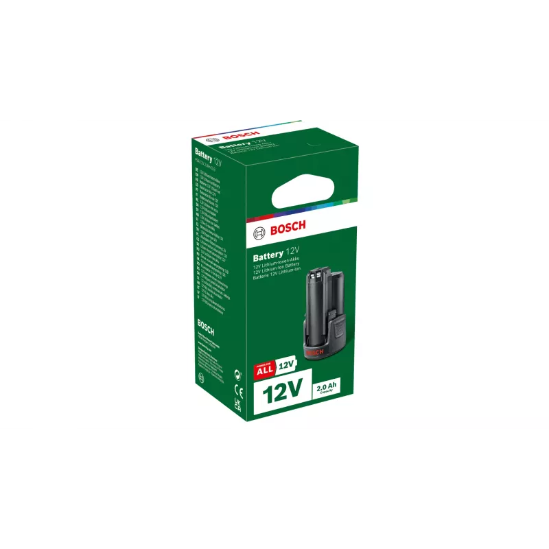 Bosch PBA 12V 2.0 Ah O-B Akkupack, 12 V 2,0 Ah Li-Ion